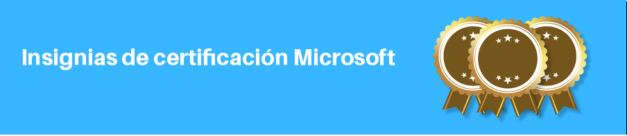 Insignias de certificación Microsoft